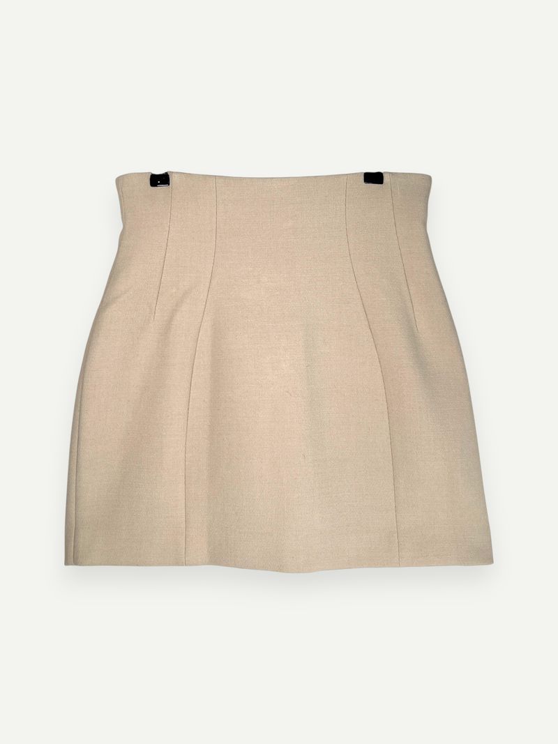 Beige Mini Skirt