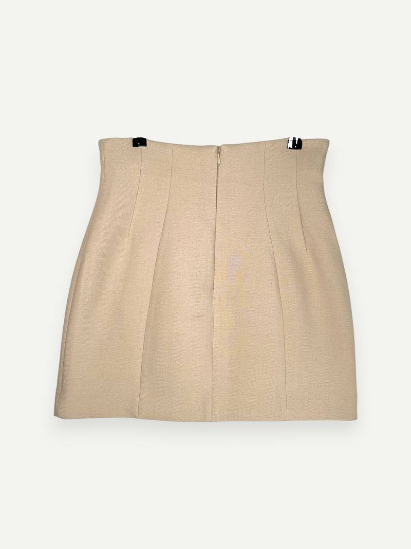 Beige Mini Skirt