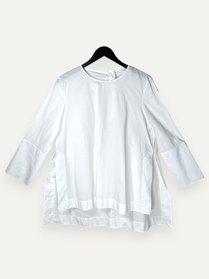 White Shirt With Cut Outs