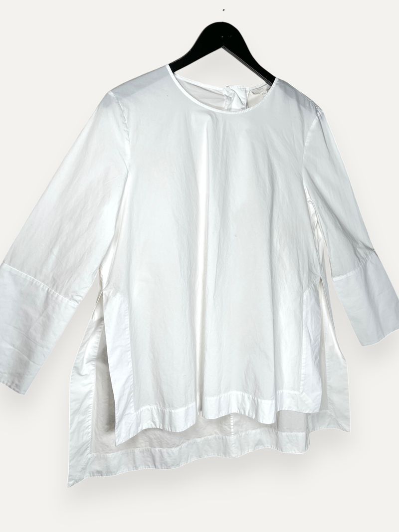 White Shirt With Cut Outs