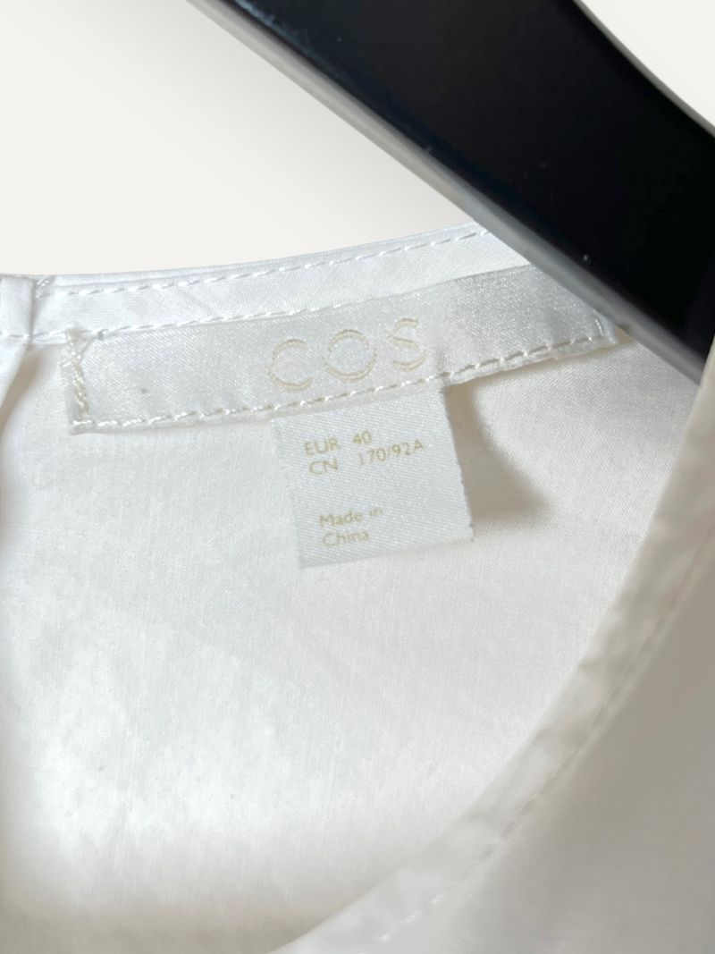 White Shirt With Cut Outs