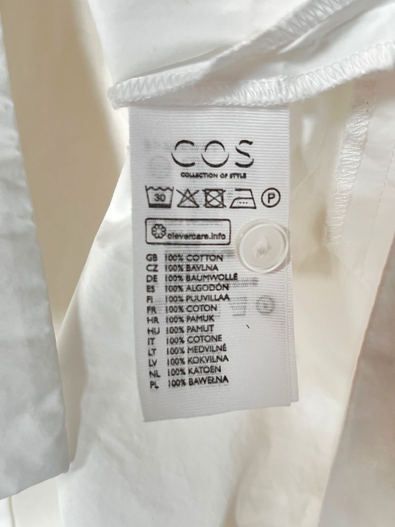 White Shirt With Cut Outs