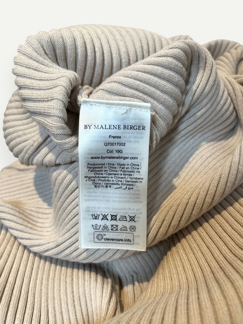 Beige Knitted Maxi Dress