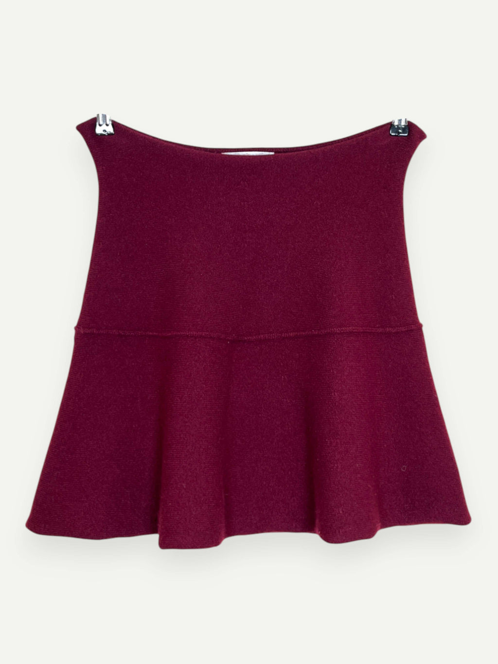 Maroon Cashmere Skirt