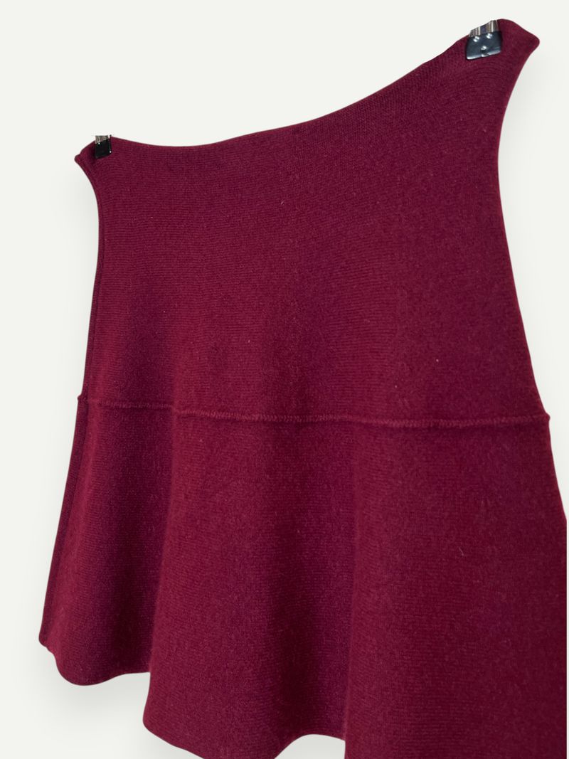 Maroon Cashmere Skirt