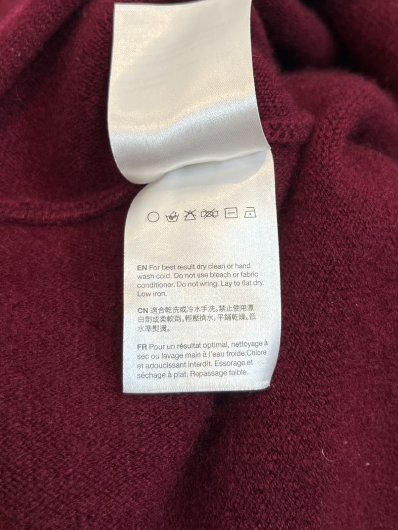 Maroon Cashmere Skirt