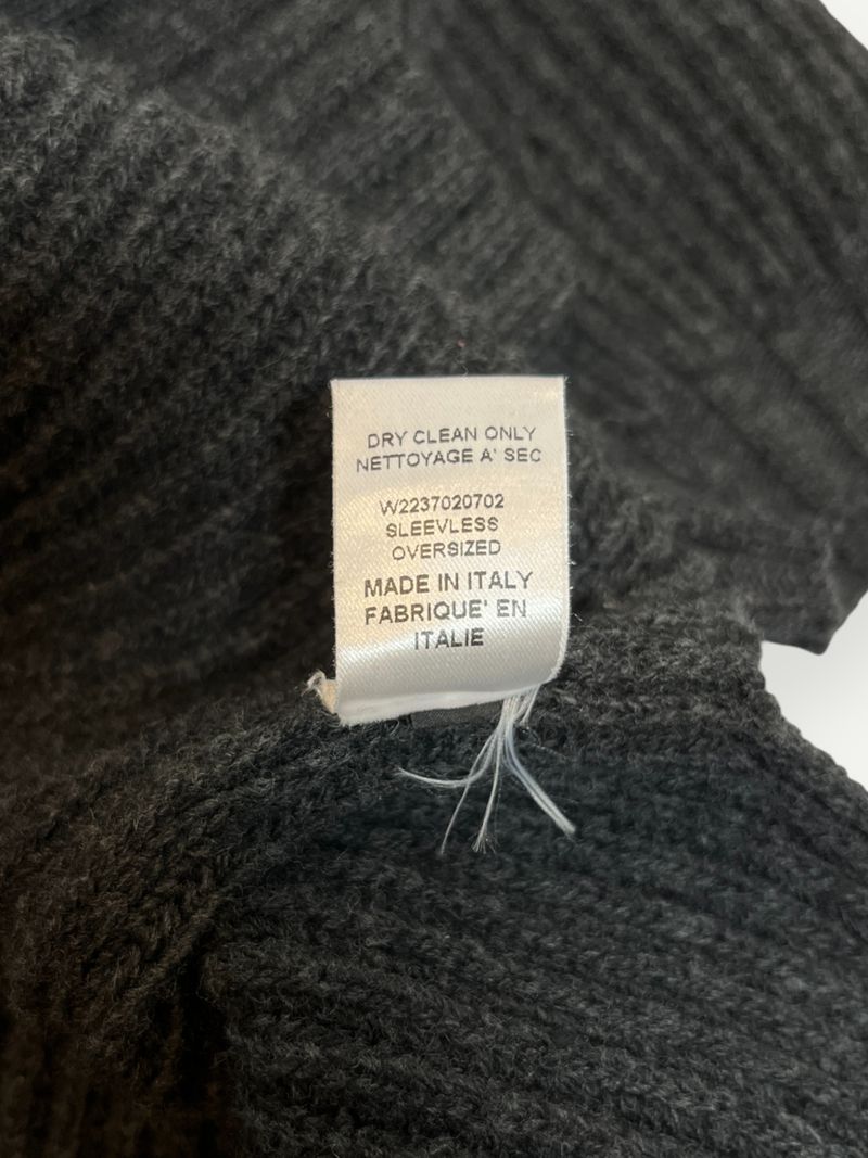 Black Short Sleeve Wool Knit