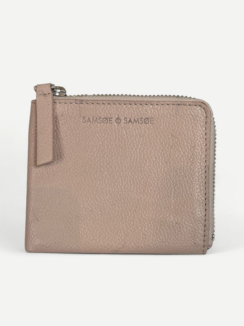 Beige Leather Wallet