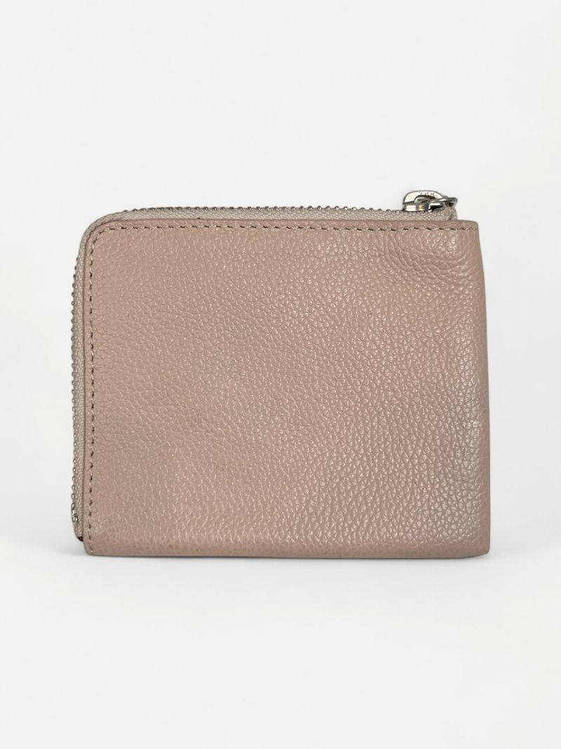 Beige Leather Wallet