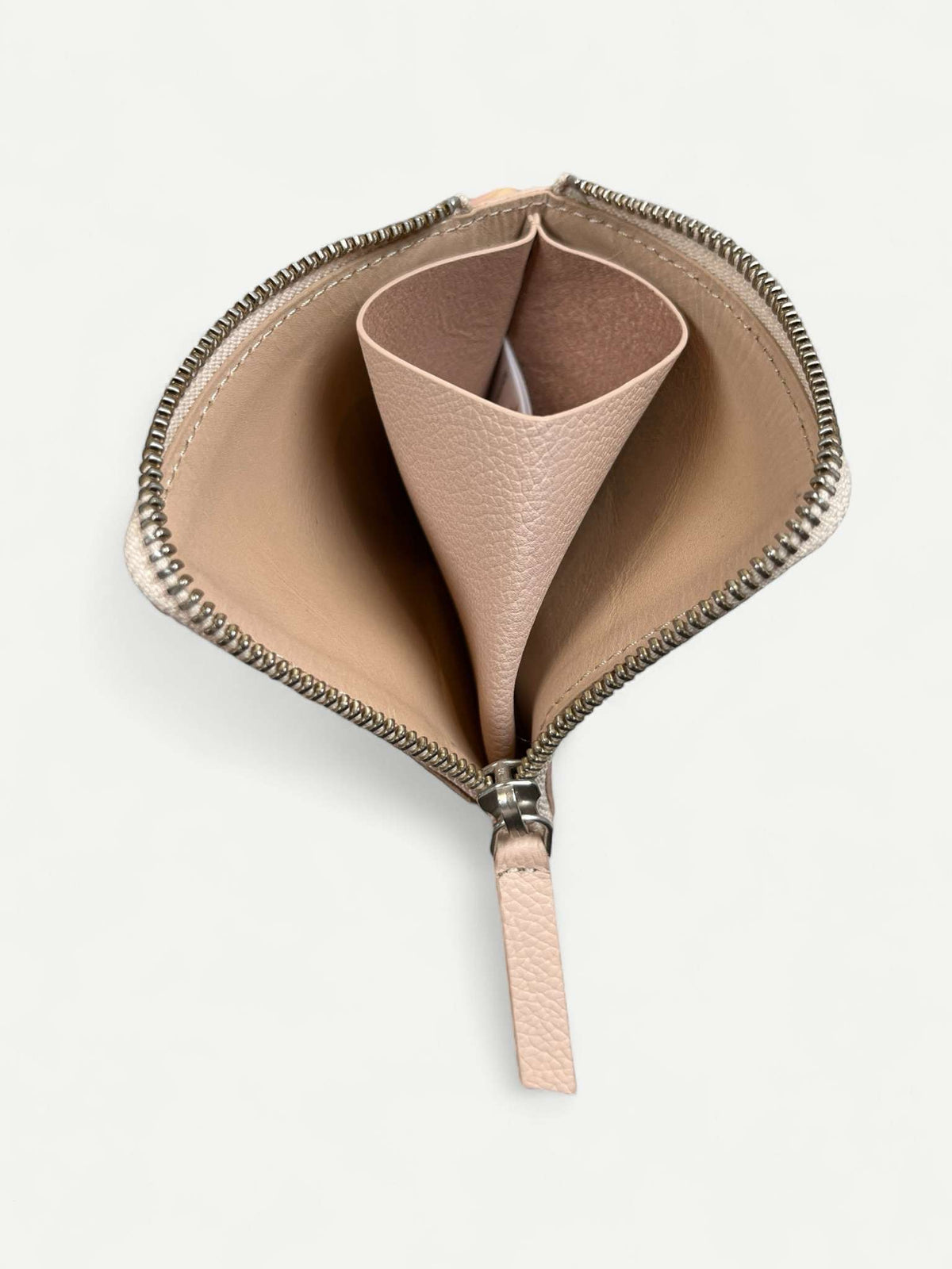 Beige Leather Wallet