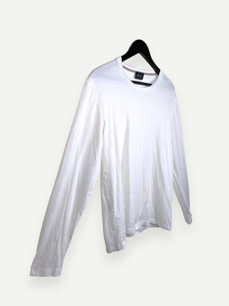 White Cotton Long Sleeve