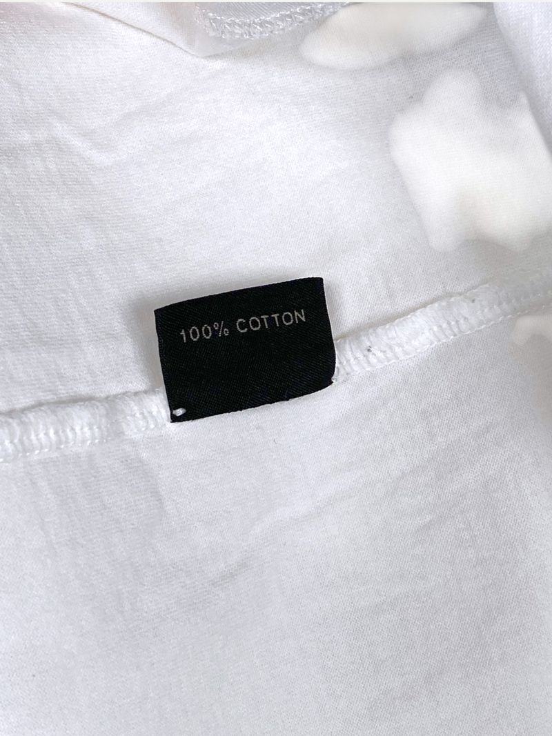 White Cotton Long Sleeve