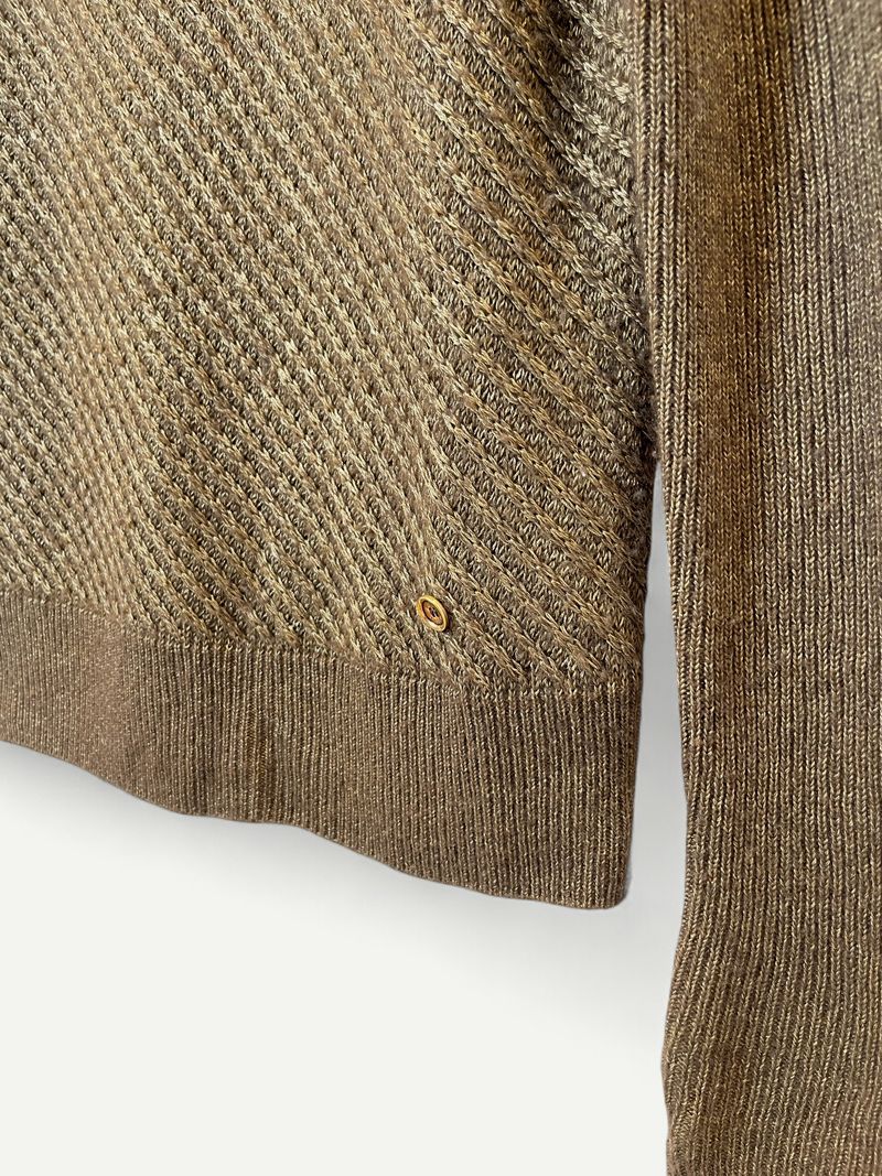 Brown Cashmere & Silk Knit