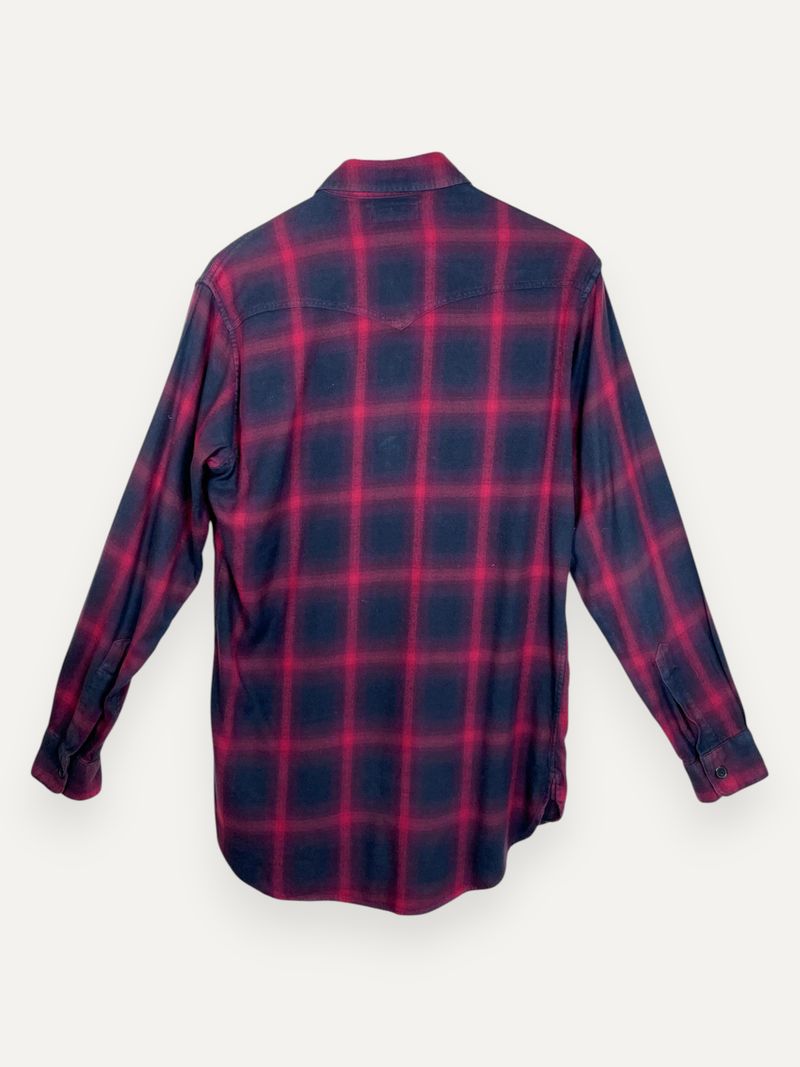 Plaid Red Long Sleeve Shirt