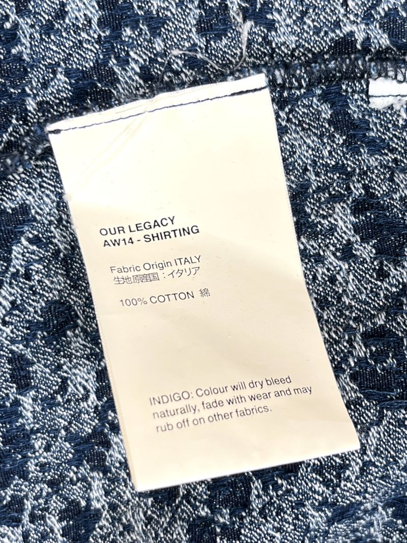 Blue Textured Cotton T-Shirt