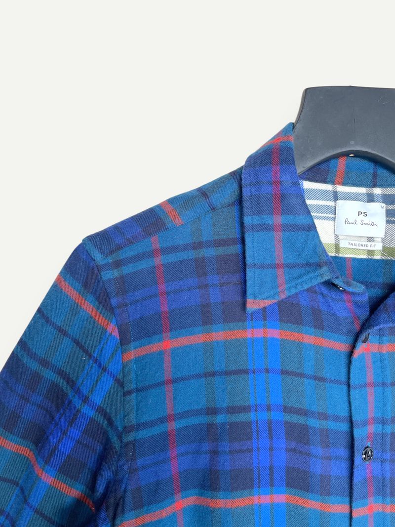 Plaid Button-Up Shirt