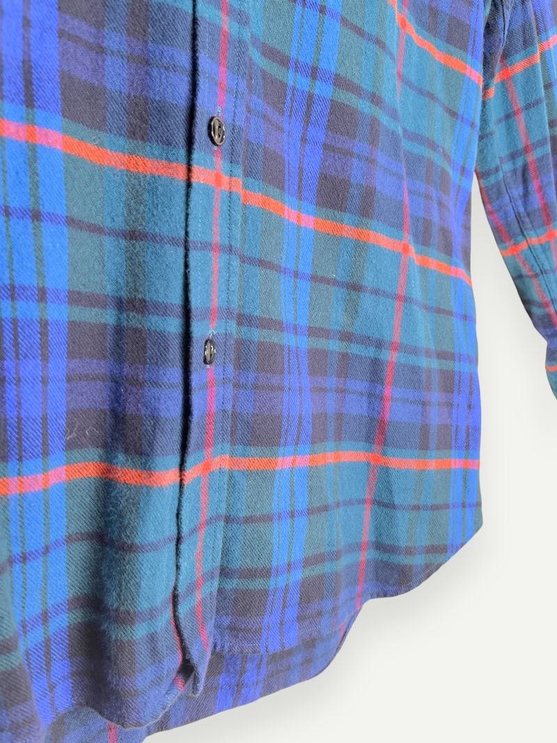 Plaid Button-Up Shirt