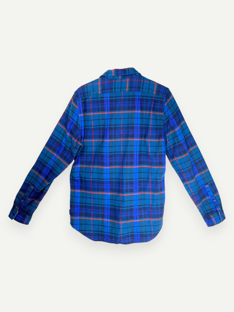 Plaid Button-Up Shirt