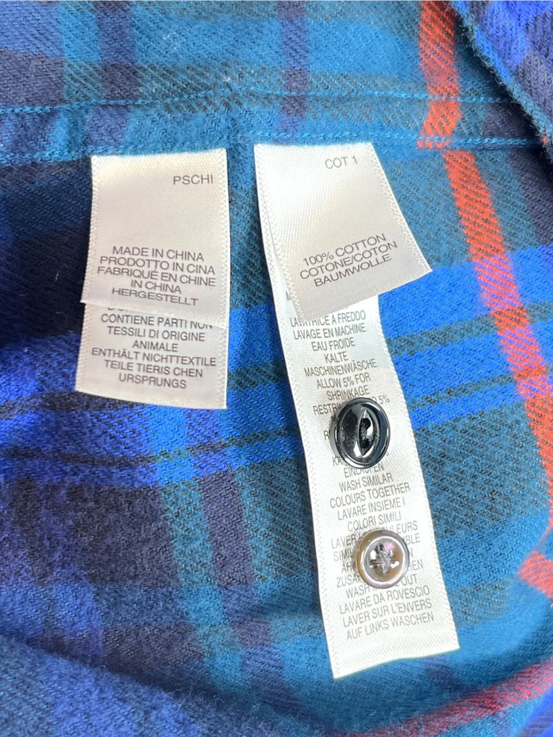 Plaid Button-Up Shirt