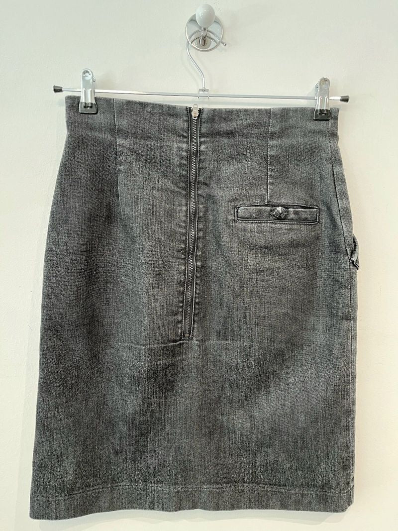 Dark Grey Knee Length Skirt