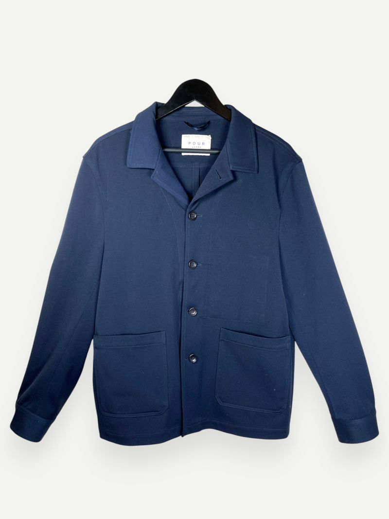 Navy Buttoned Jacket