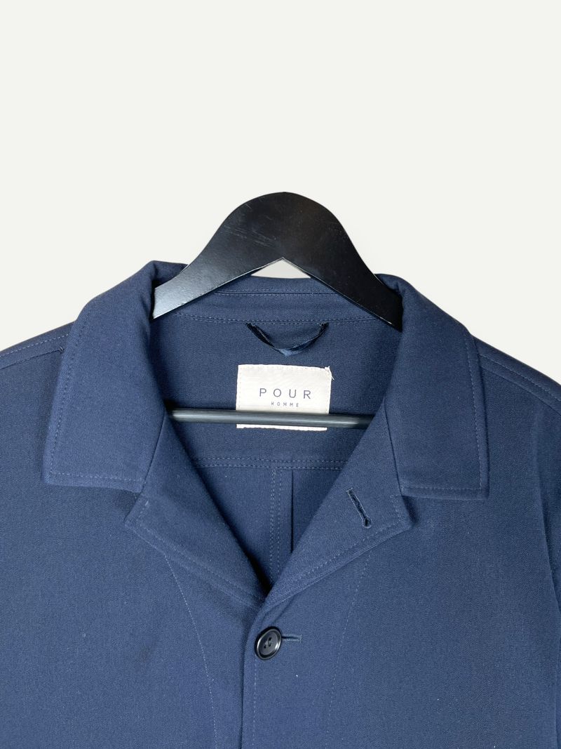 Navy Buttoned Jacket