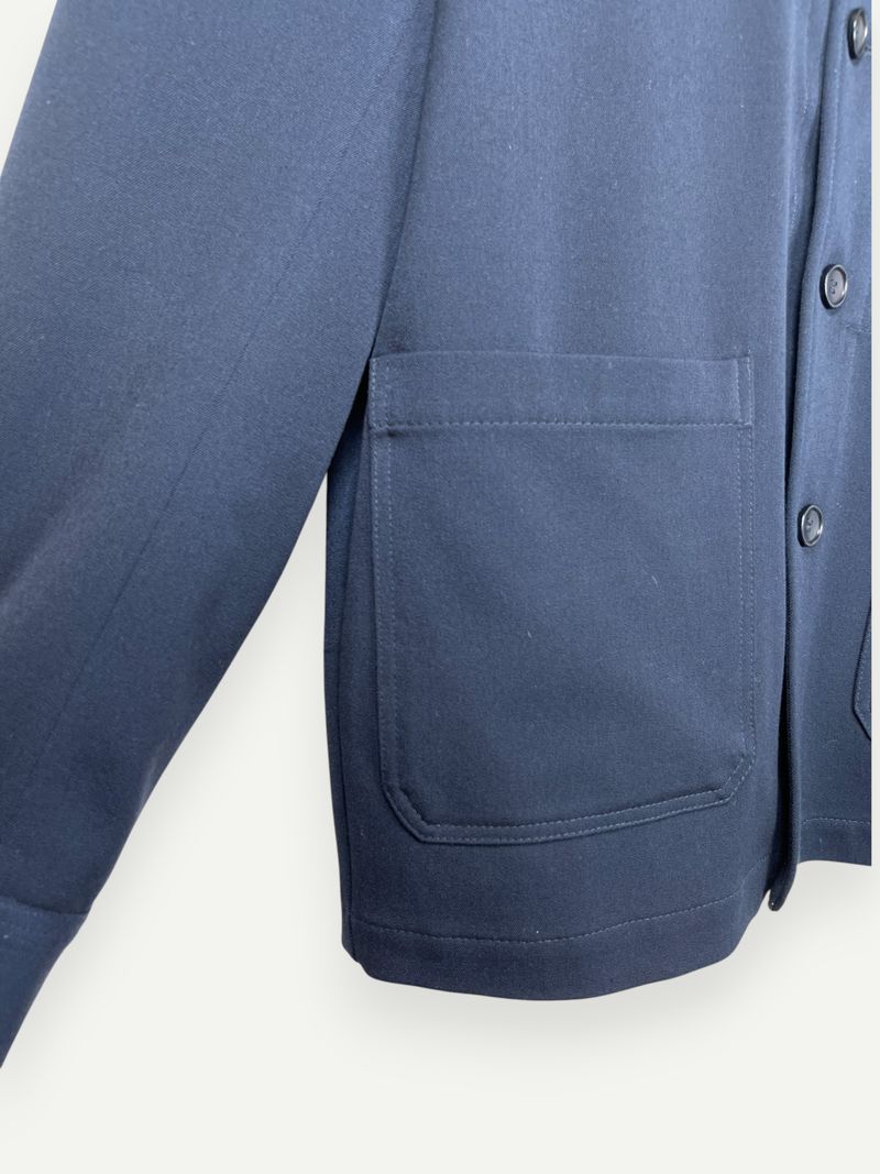 Navy Buttoned Jacket