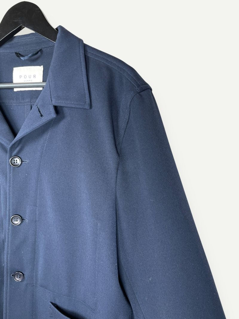 Navy Buttoned Jacket