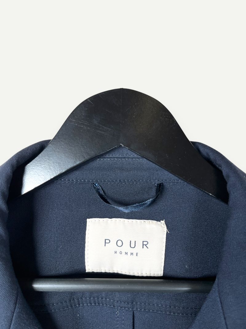 Navy Buttoned Jacket