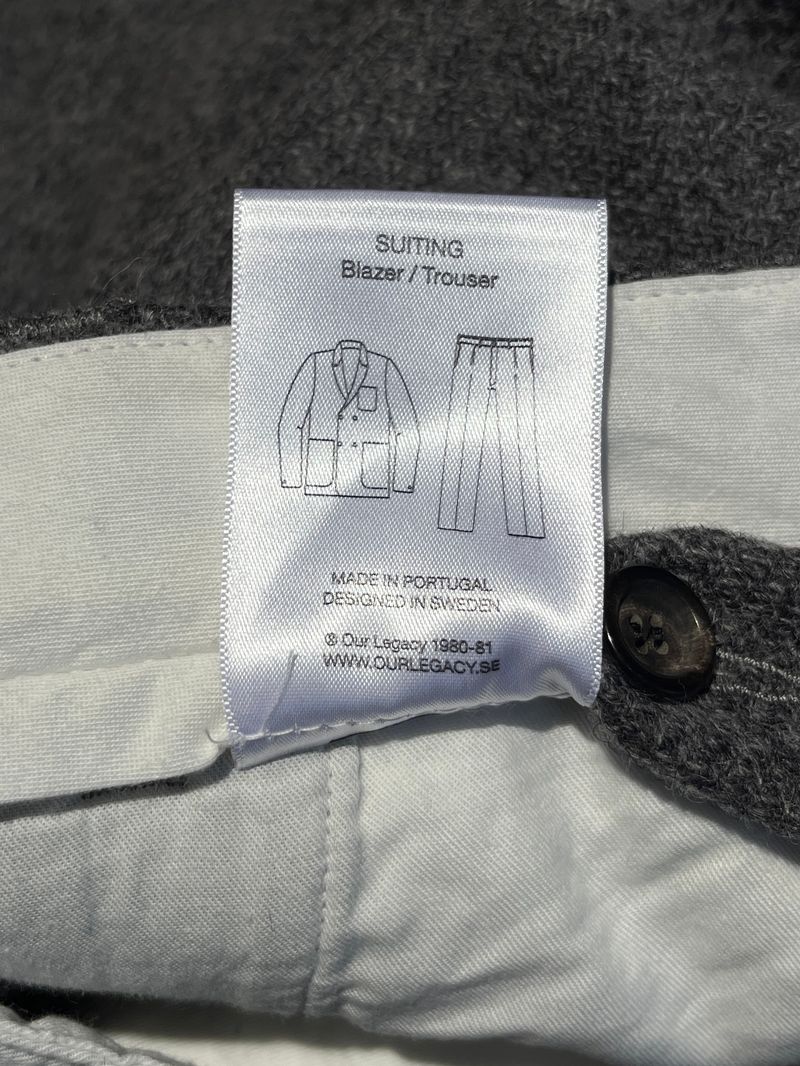 Grey Wool Dress Pant