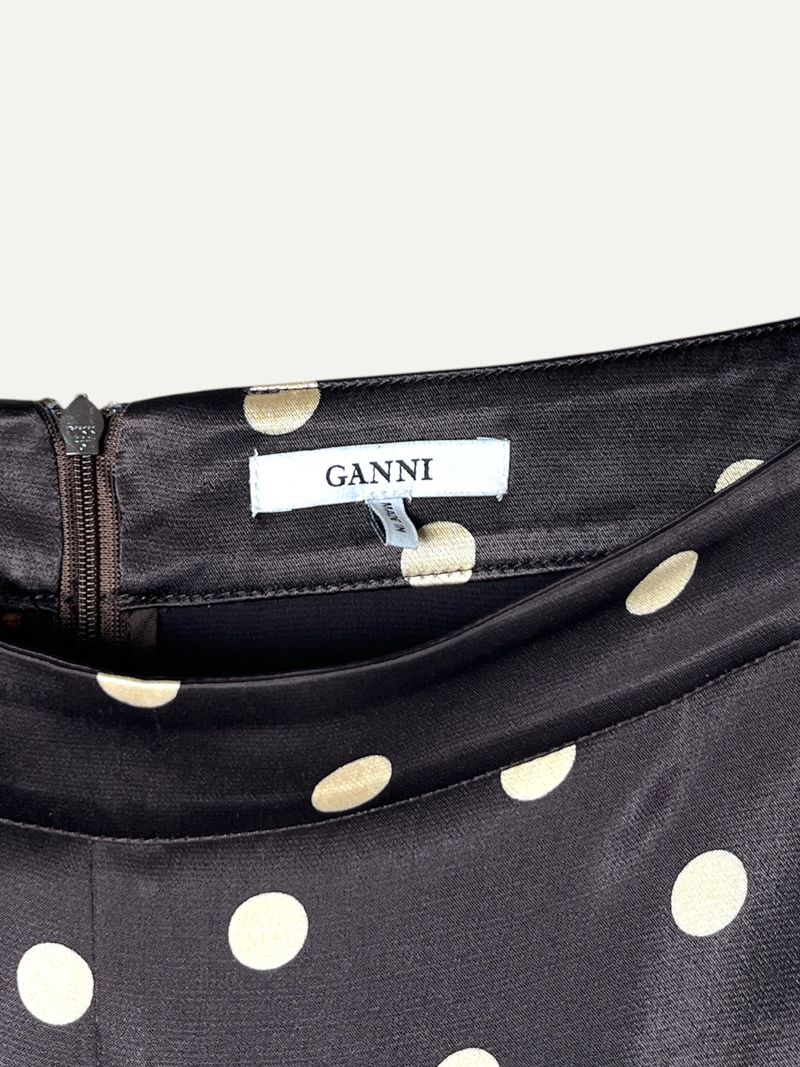 Cameron Brown White Midi Skirt