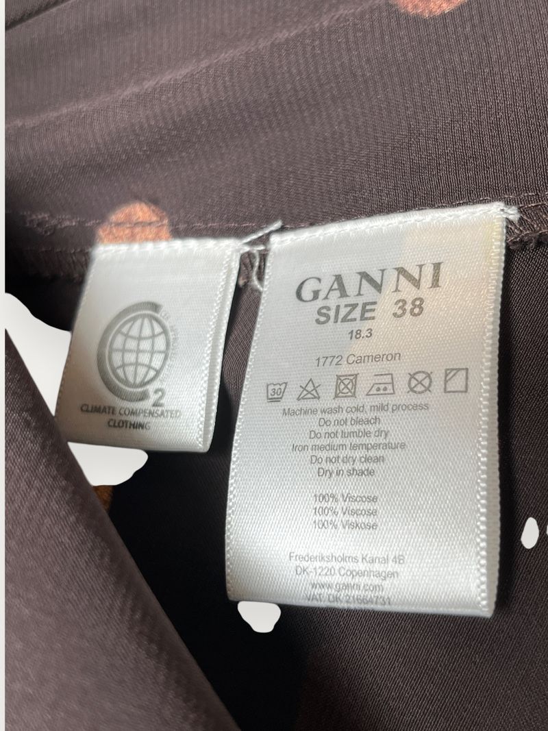 Cameron Brown White Midi Skirt