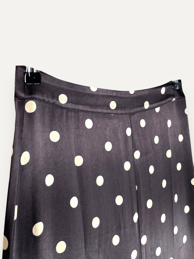 Cameron Brown White Midi Skirt