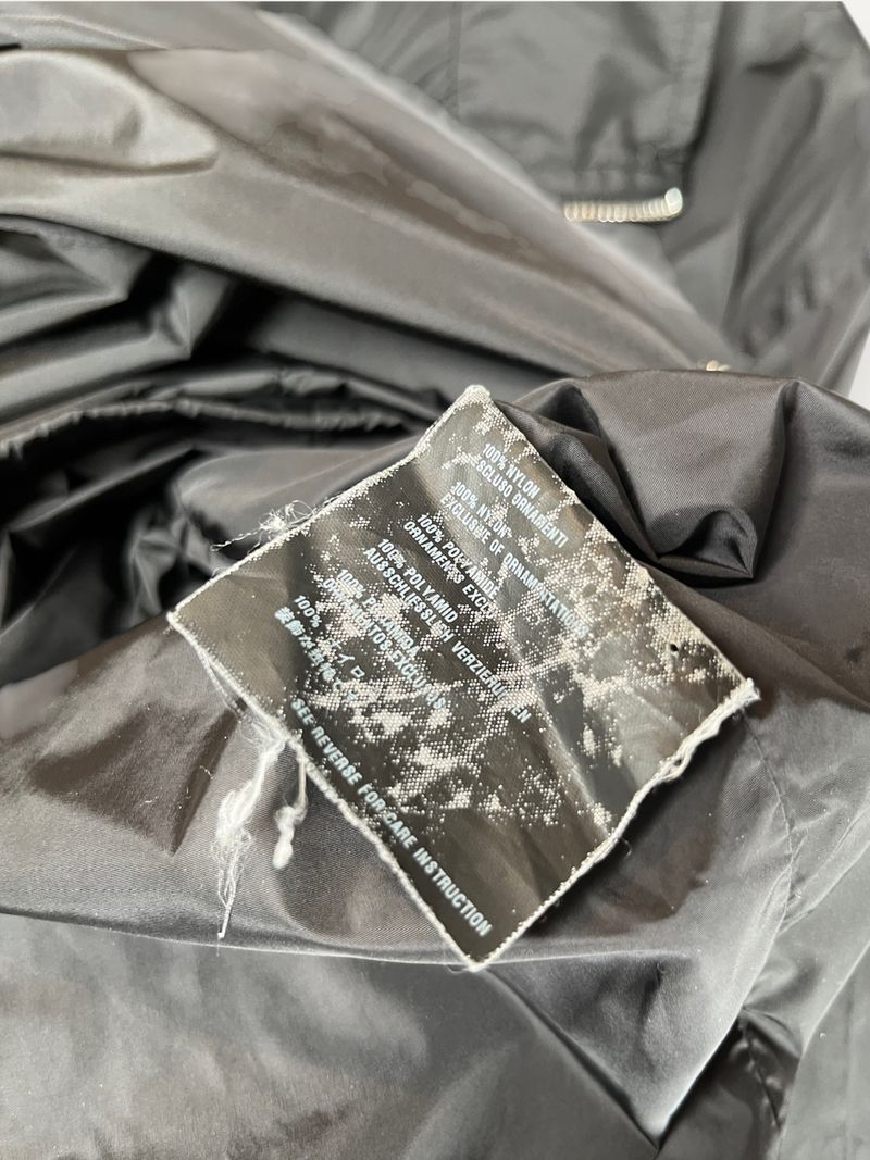 Black Nylon Jacket with Patch