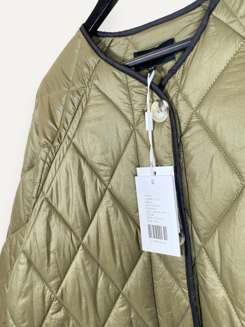 Army Green Quilted Light Jacket