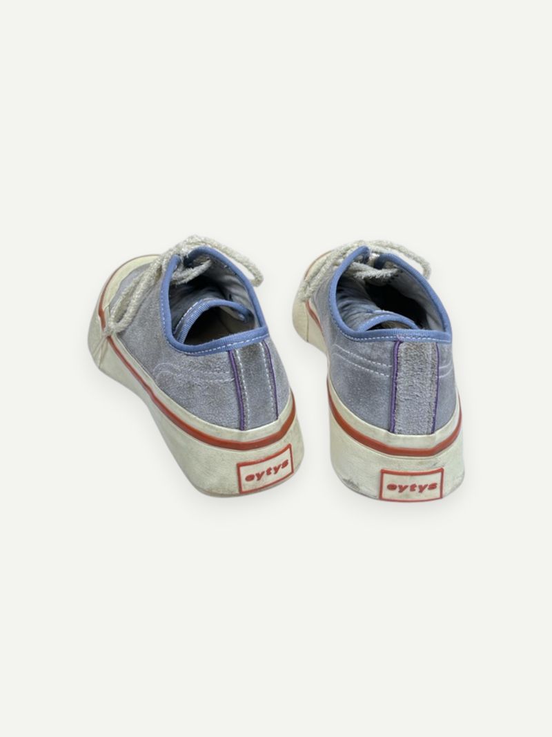 Blue Suede Low Top Sneaker