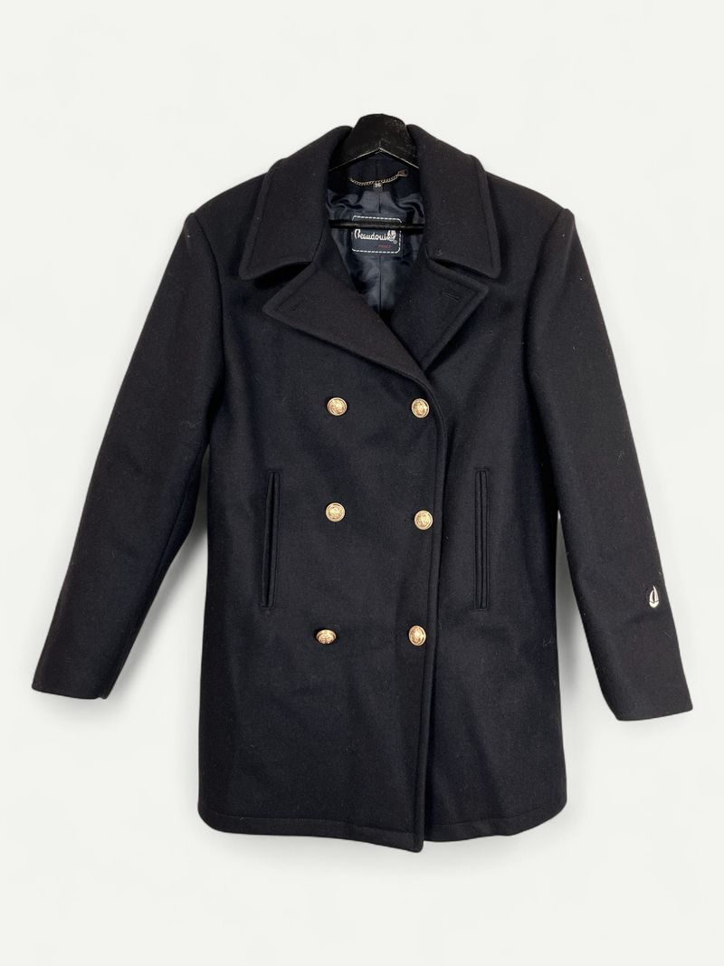 Black Wool Peacoat