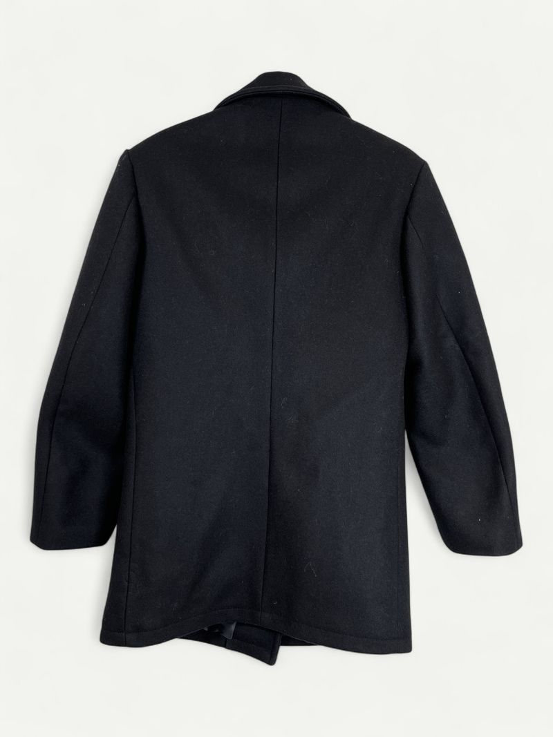 Black Wool Peacoat