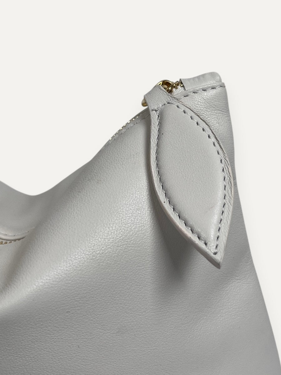 Cream Pouch Evening Bag