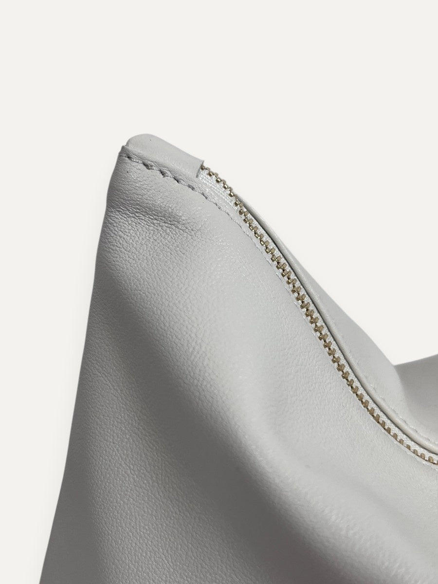 Cream Pouch Evening Bag