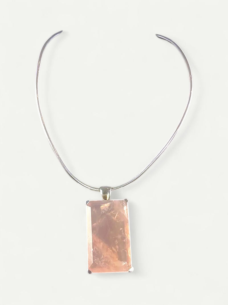 Pink Pendant Necklace