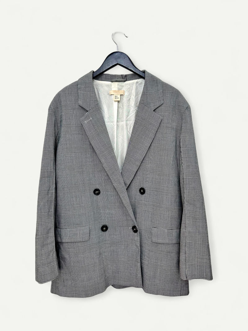 Grey Double Breasted Blazer