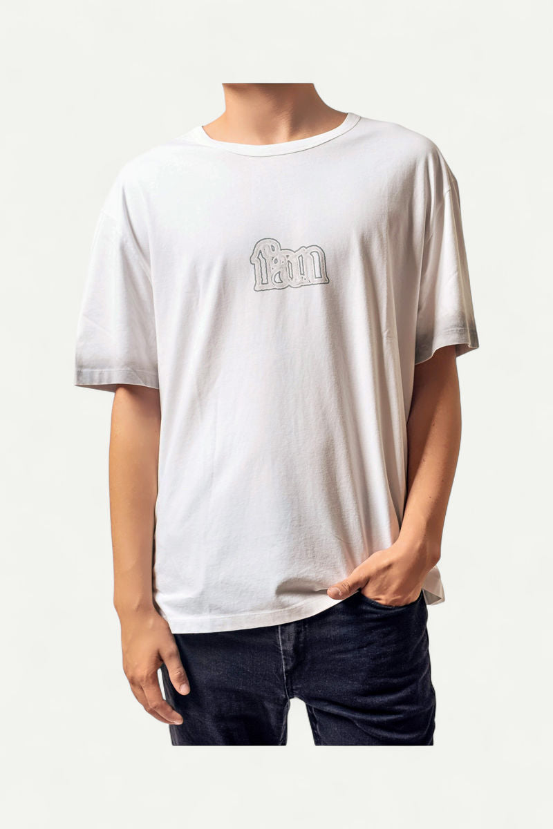 White Printed Short Sleeve T-Shirt
