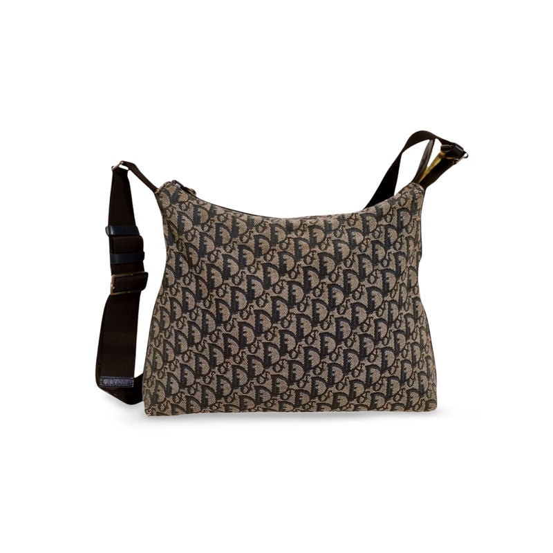 Beige/Blå Axelväska