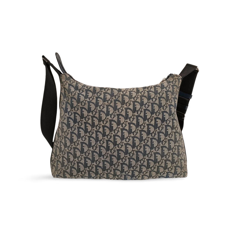 Beige/Blå Axelväska