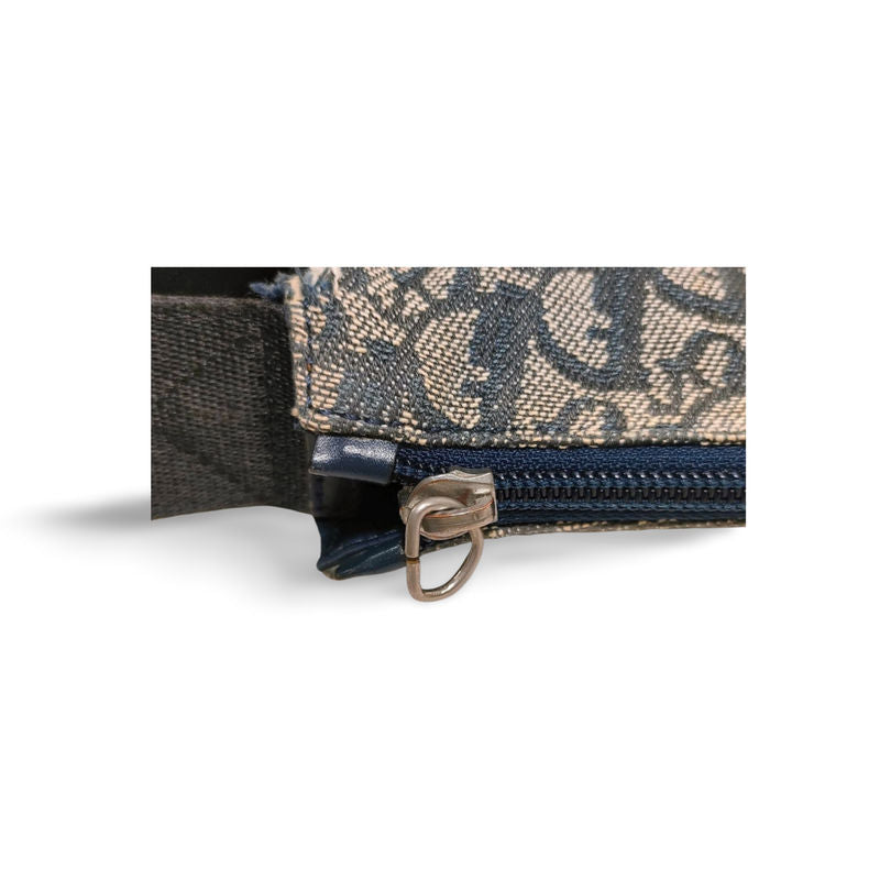 Beige/Blå Axelväska