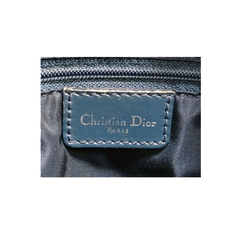 Beige/Blå Axelväska