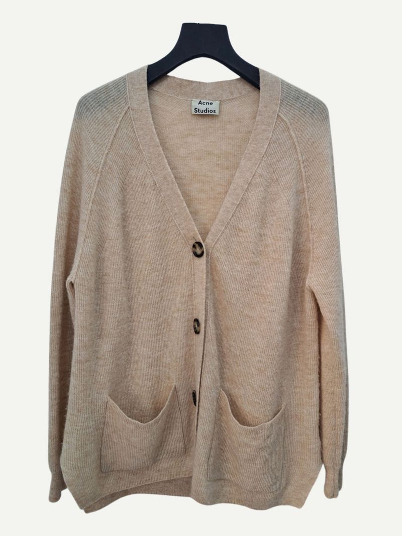 Beige Cardigan Knitwear