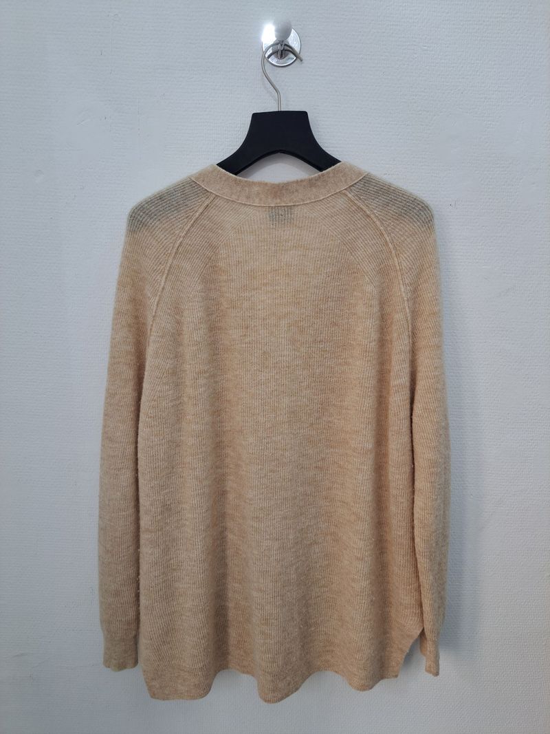 Beige Cardigan Knitwear
