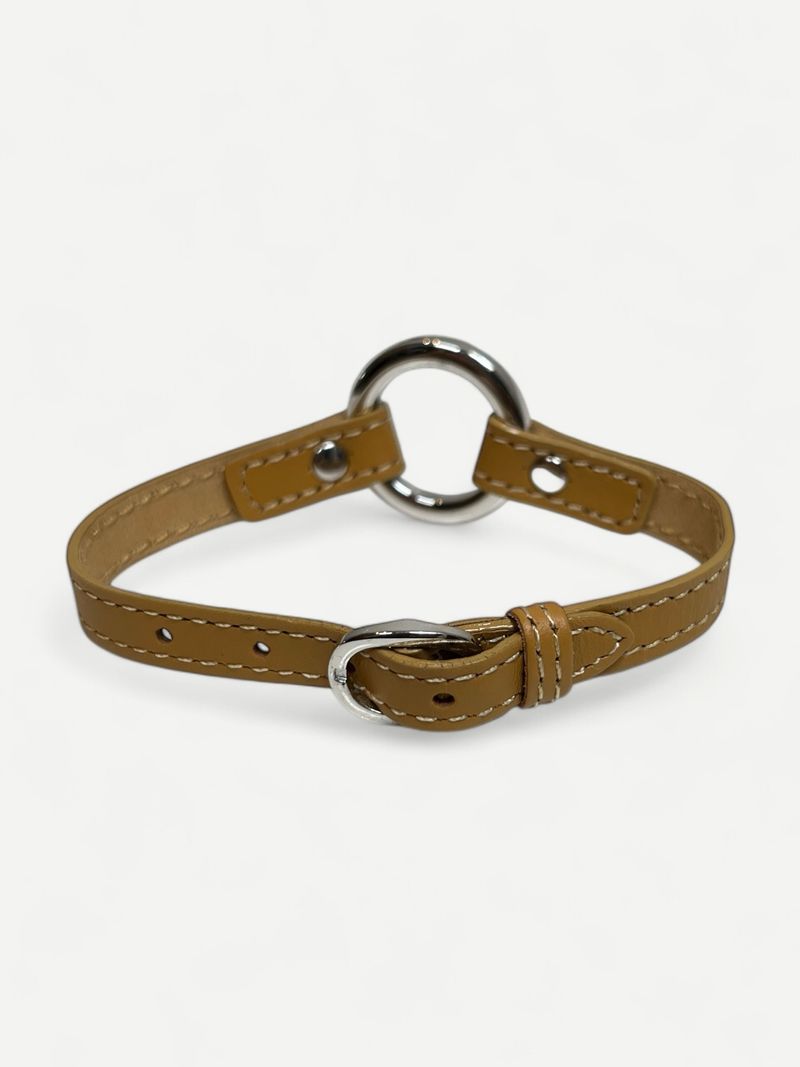 Beige Leather Bracelet